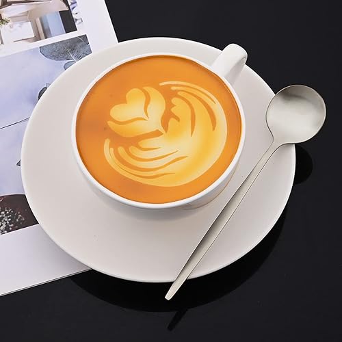 Miniatura 4 de JASHII Juego de cubiertos mate de 36 piezas con mango plano, acabado satinado, de acero inoxidable, plateado, servicio para 6 para cocina en casa