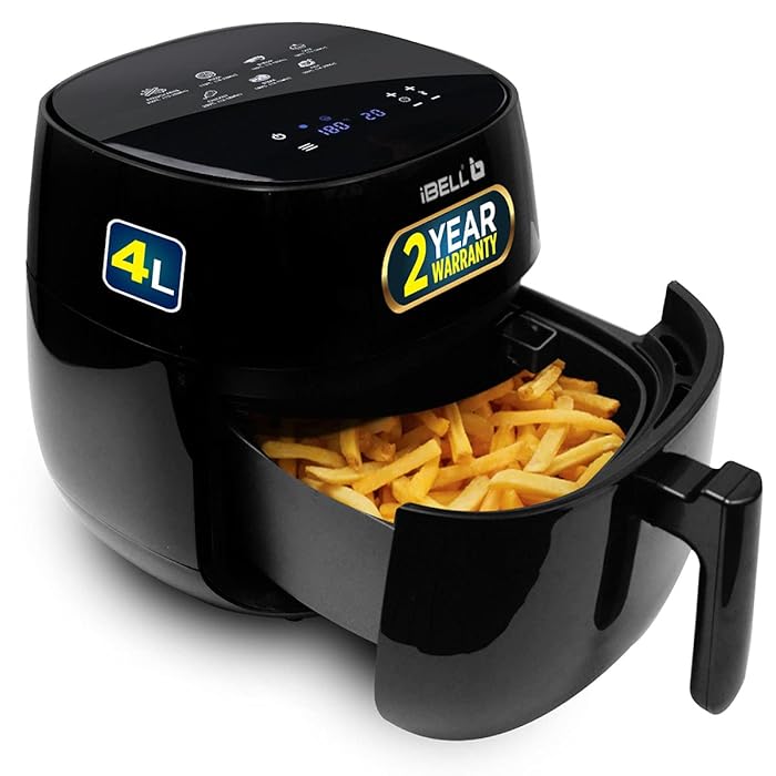 Buy iBELL AF40BH 4 Litre 1400W Digital Air Fryer with 7 Cooking Presets