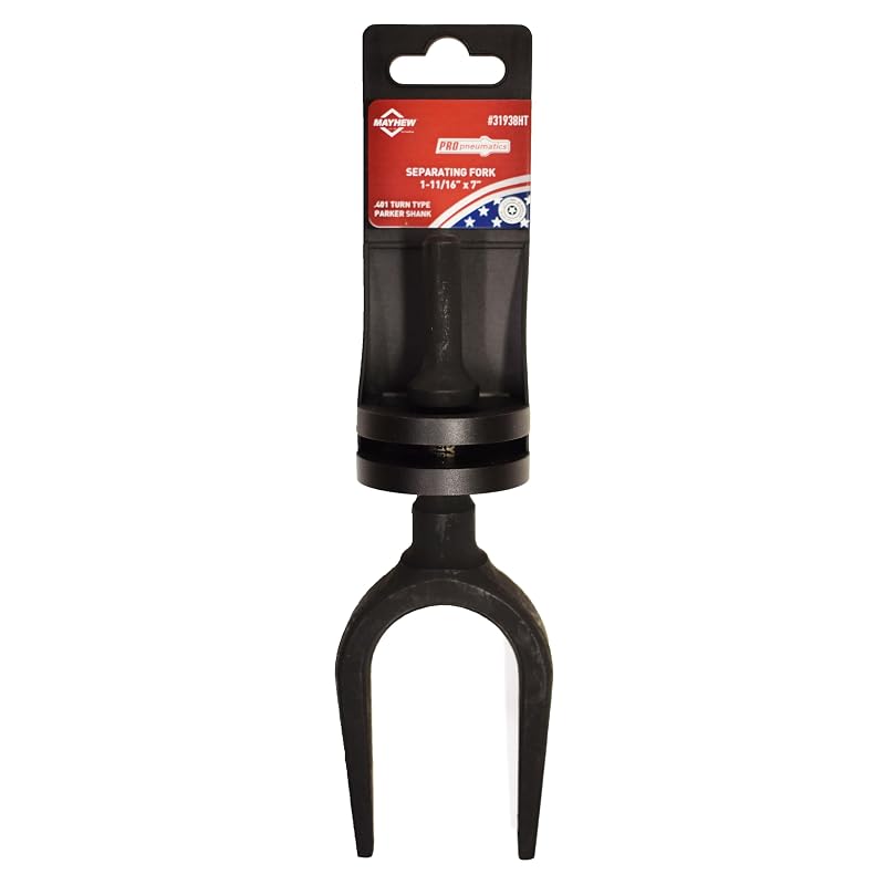 Garfo Separador Pneumático Mayhew 31938HT, 4,3 x 17,8 cm, acabamento em óxido preto