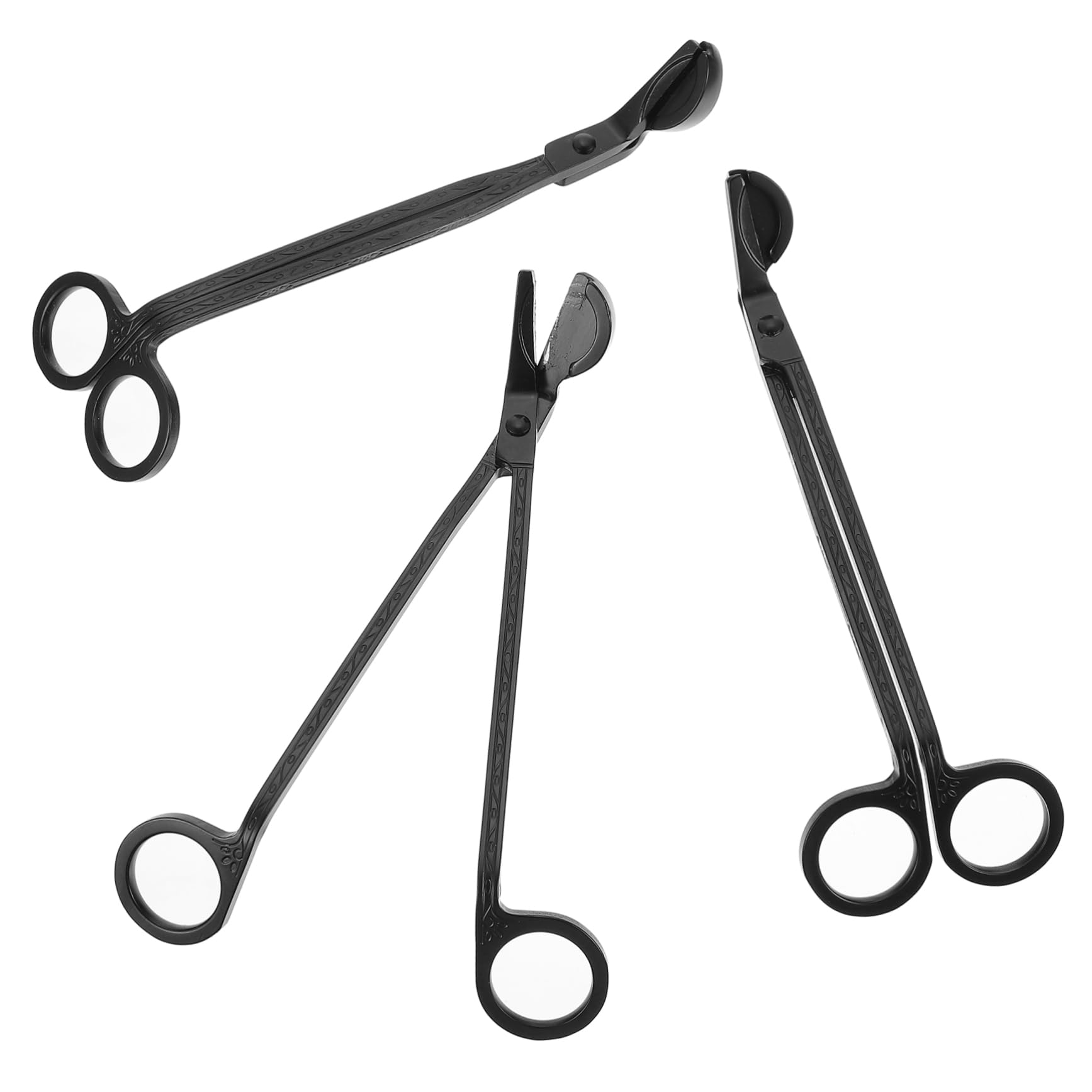 GRIRIW Candle Wick Clippers Snuffer Set 3 Pcs Stainless Steel for Easy Wick Trimming and Extinguishing