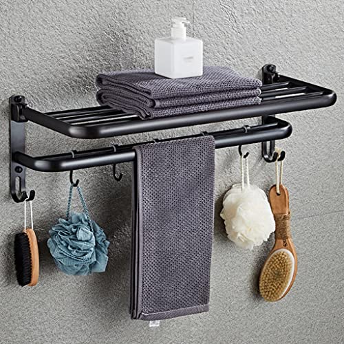 Rack de serviette de salle de bain rétro en cuivre avec fixation murale - 7