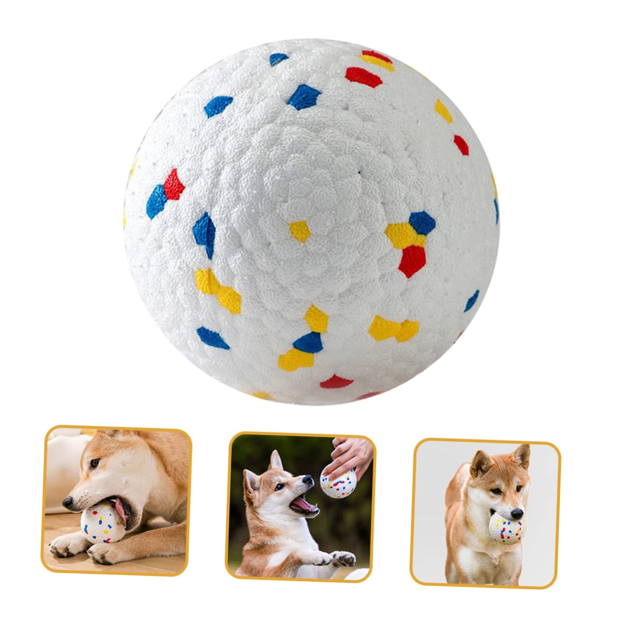 YARNOW 6pièces Balles Rebondissantes pour Chiens Jouets à Mâcher Et Résistants pour Chiots pour Intérieur Et Extérieur