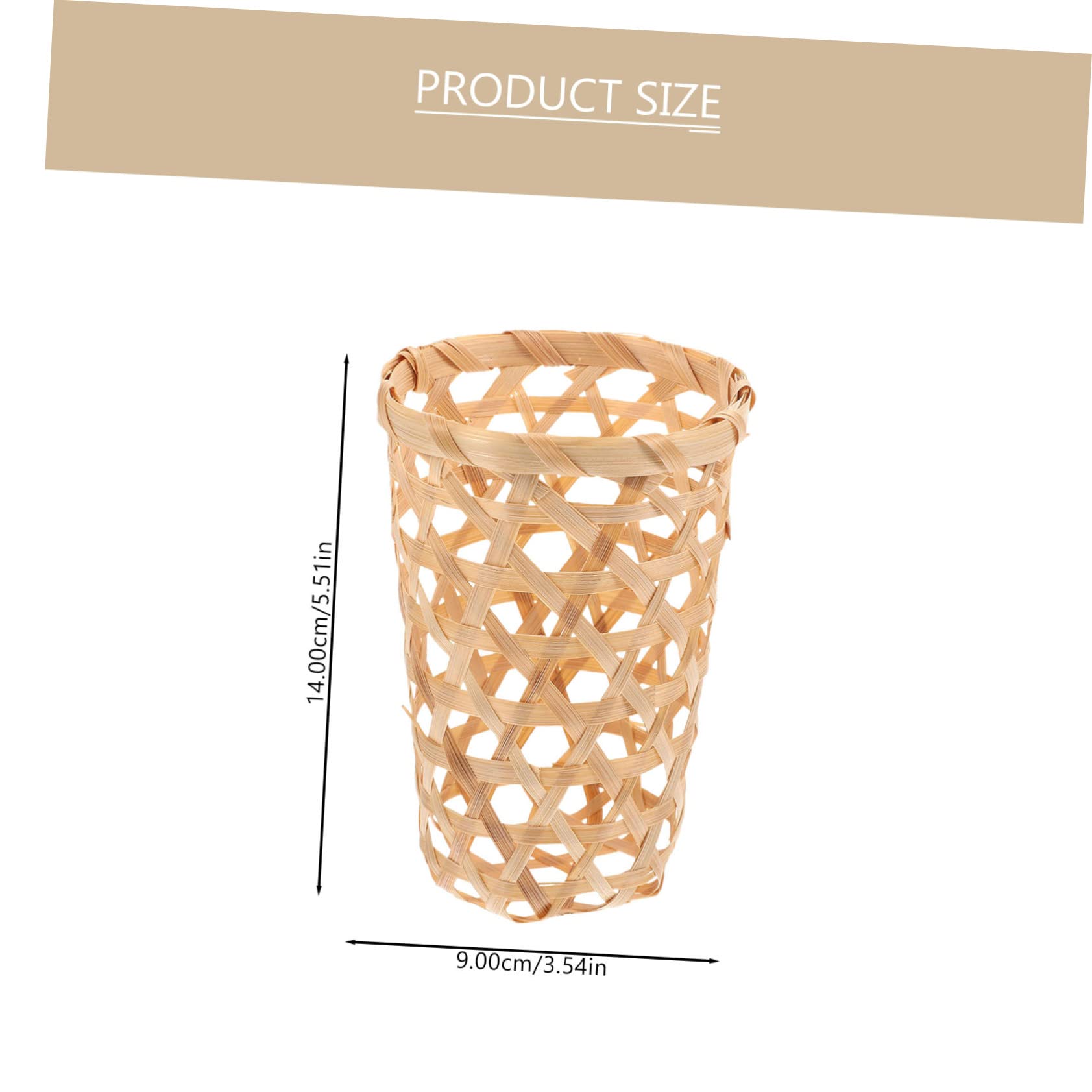 ABOOFAN 4Pcs Natural Woven Storage Baskets for Organizing Household Sundries Height and Versatile Baskets for Fruits Vegetables and Home