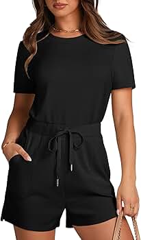 サロペット・オーバーオール・オールインワン 24AW AMERI LADY LIKE PUFF SHORT ROMPERS LADY LIKE PUFF SHORT ROMPERS（サロペット/オーバーオール