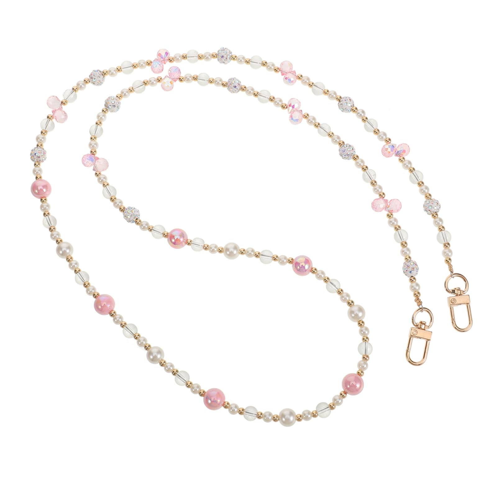 NUOBESTY 4piezas Cadena De Bolso De Perlas Para Reparación Strap De Reemplazo Para Bolso De Diseño y Práctico Para Regalar Cumpleaños y