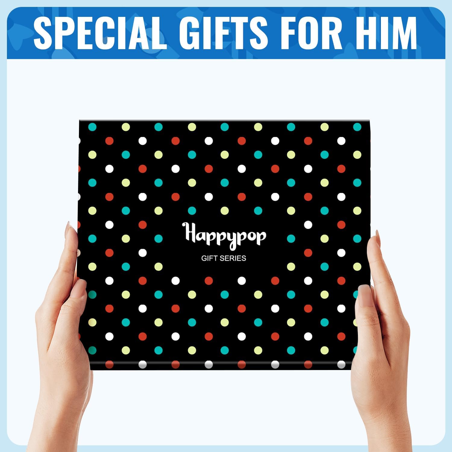 HAPPYPOP Family Gifts for Him - Gifts for Son Godfather Husband Dad, Novelty Socks for Men - Image 6