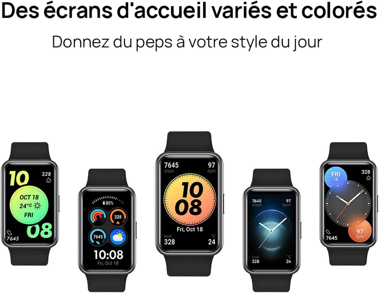 Multiple watch face options for HUAWEI Watch FIT New