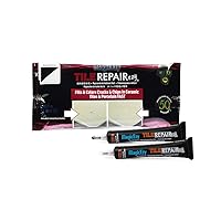 Vista 12 de MagicEzy Tile RepairEzy (Beige) - Kit de reparación de porcelana - Relleno resistente para reparación de astillas en azulejos, reparación