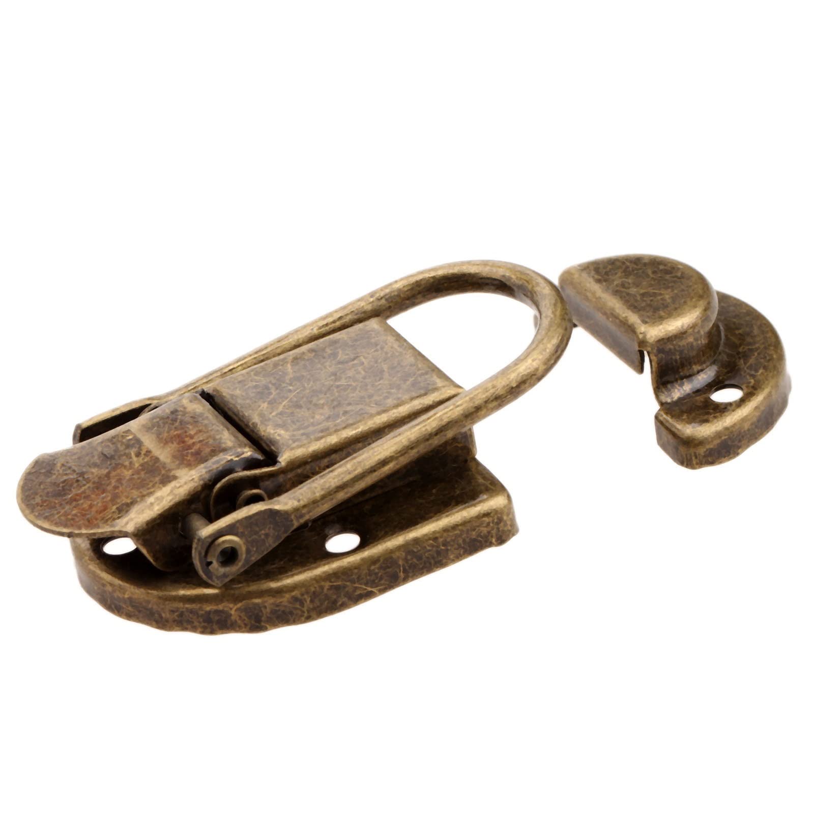 SFJSFIMQ Latch Lock Latch Hasp Hook Lock Clasp Buckle Decorative Antique BrassDrawer Box Case Chest Hardware