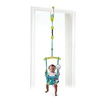 Vista 4 de Mecedora de puerta para bebé Bright Starts Bounce 'n Spring, de lujo, color azul