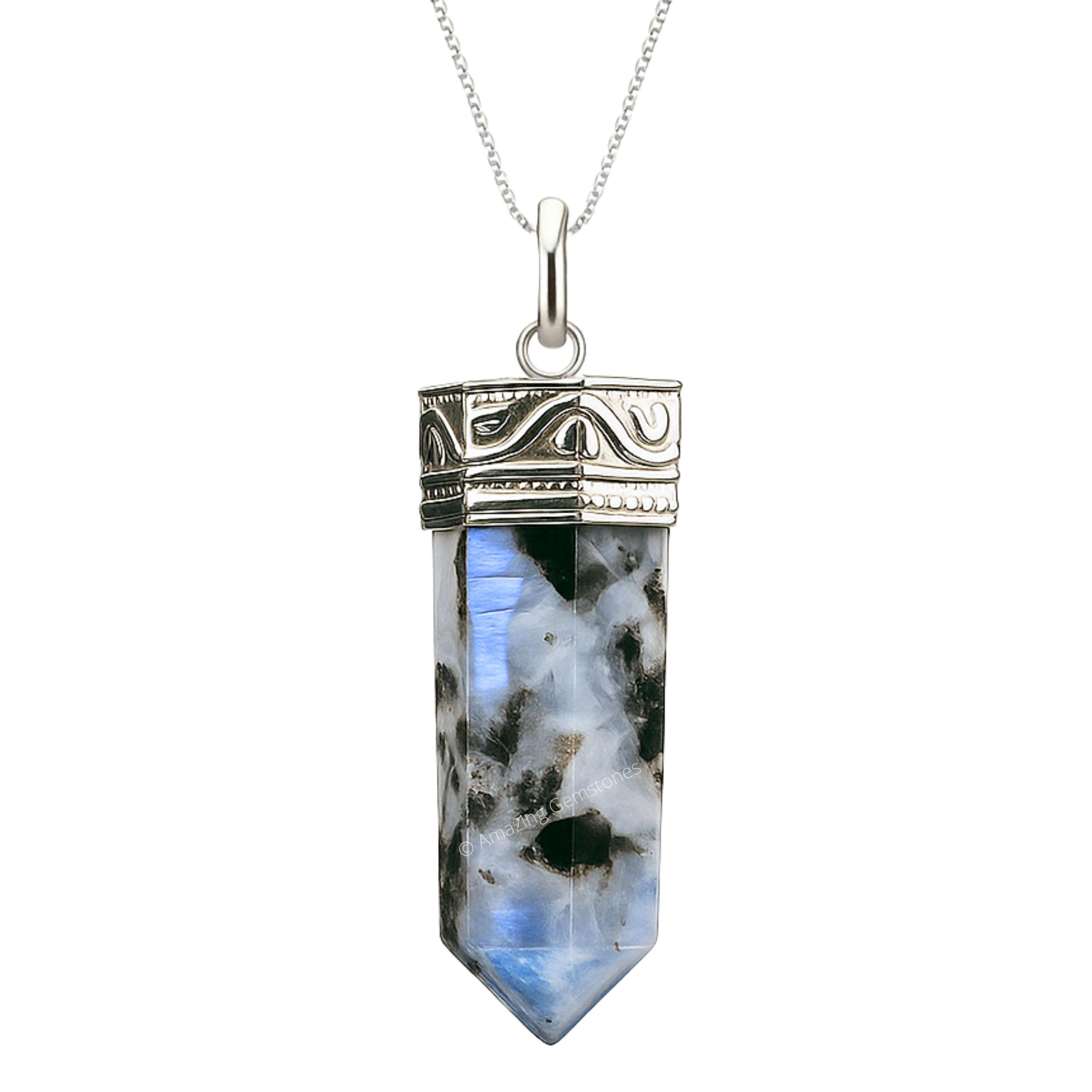 Amazon.com: Amazing Gemstone Rainbow Moonstone Crystal Pencil
