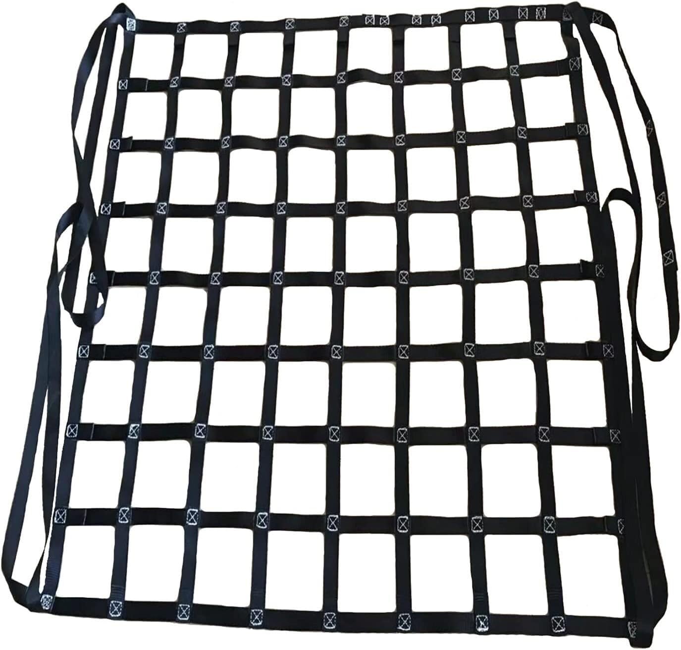 Correas de Seguridad para elevación de Carga. Redes de elevación de Carga de Alta Resistencia para Trabajos de Aparejo, Movimiento, Remolque e izamiento en la construcción (Malla de 2 x 2 m,