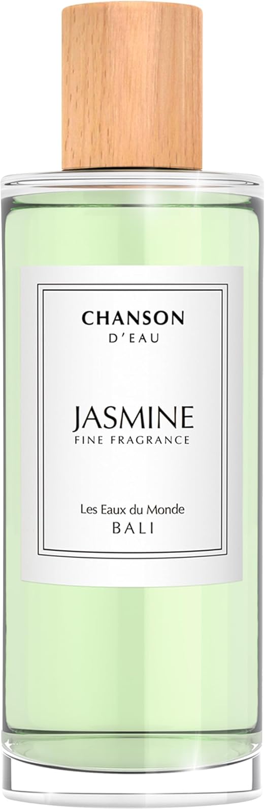 Frasco de perfume Chanson D'Eau Jasmine de 100ml com tampa de madeira