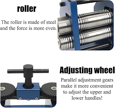 Manual Rolling Mill Machine with Hand Crank for Jewelry Crafting