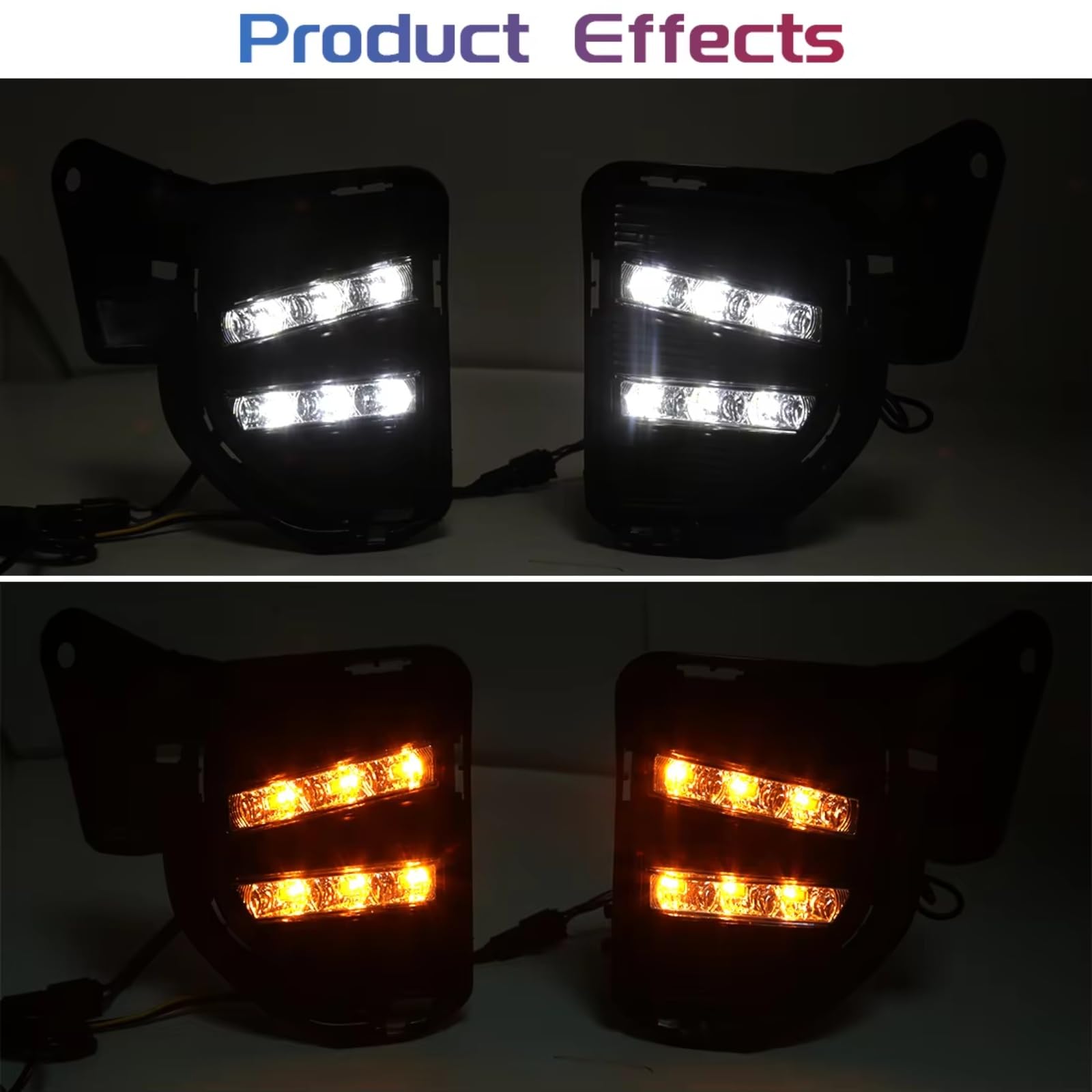 Faros Antiniebla Delantero Para Toyota Para Hiace 2014 2015 2016 Luces diurnas LED DRL Faros delanteros