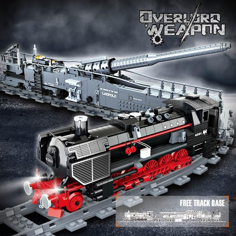 Tirff K5 Leopold Vonat Építőkészlet 1631 Darabos Technik Vasút Modell Sínekkel és Figurákkal Felnőtteknek és Tinédzsereknek