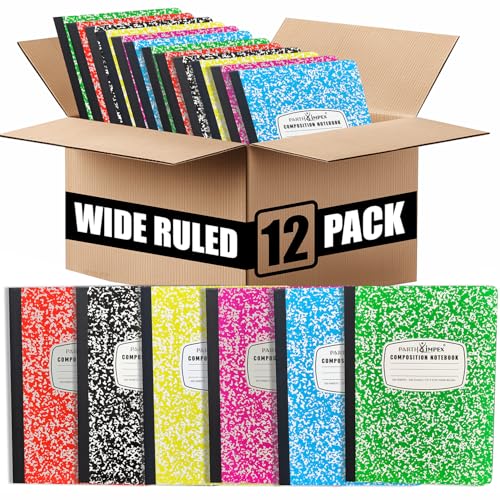 Carnet de notes 6 couleurs assorties avec couverture rigide protectrice en vrac