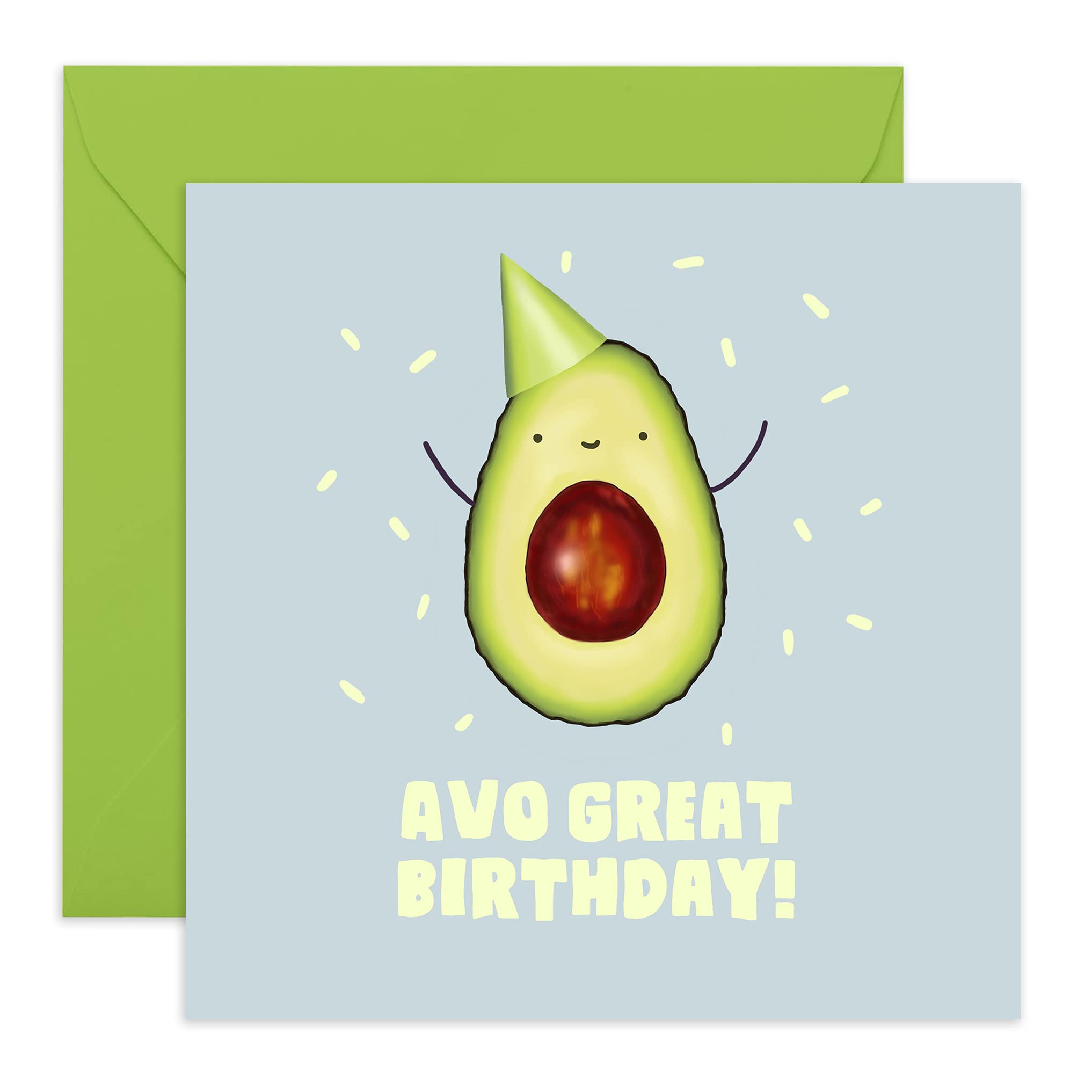 Central 23 - Cute Birthday Card for Her - 'Avo Great Birthday' - Humorous Greeting Card - Comes with Fun Stickers