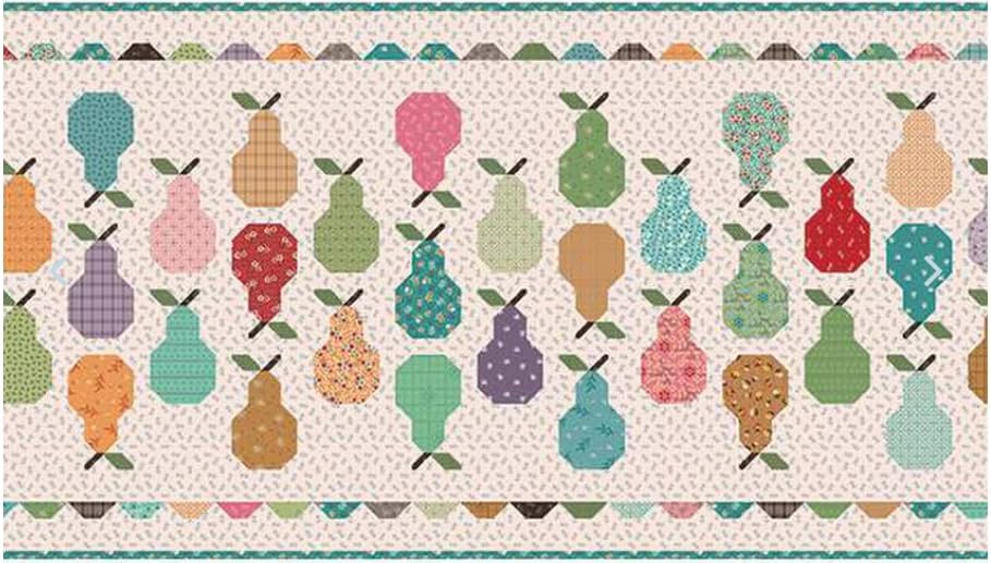 Pretty Pears Packaged Runner Kit with Gentler Times from Riley Blake Designs