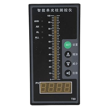 Generic Light Column Controller, Intelligent 4 - 20mA Multipurpose Digital Water Depth Level Display Meter for Oil Ponds for Water Tanks for Rivers