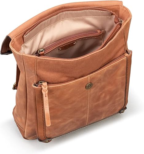 Miniatura 3 de The Sak Mochila Ventura en piel, correa convertible ajustable, estampado floral de tabaco