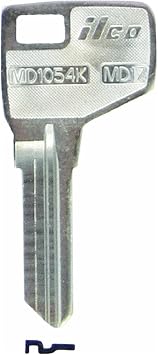 ILCO Master Nickel Plated Padlock Key MD17 / MD1054K 10-Pack - 1 Each