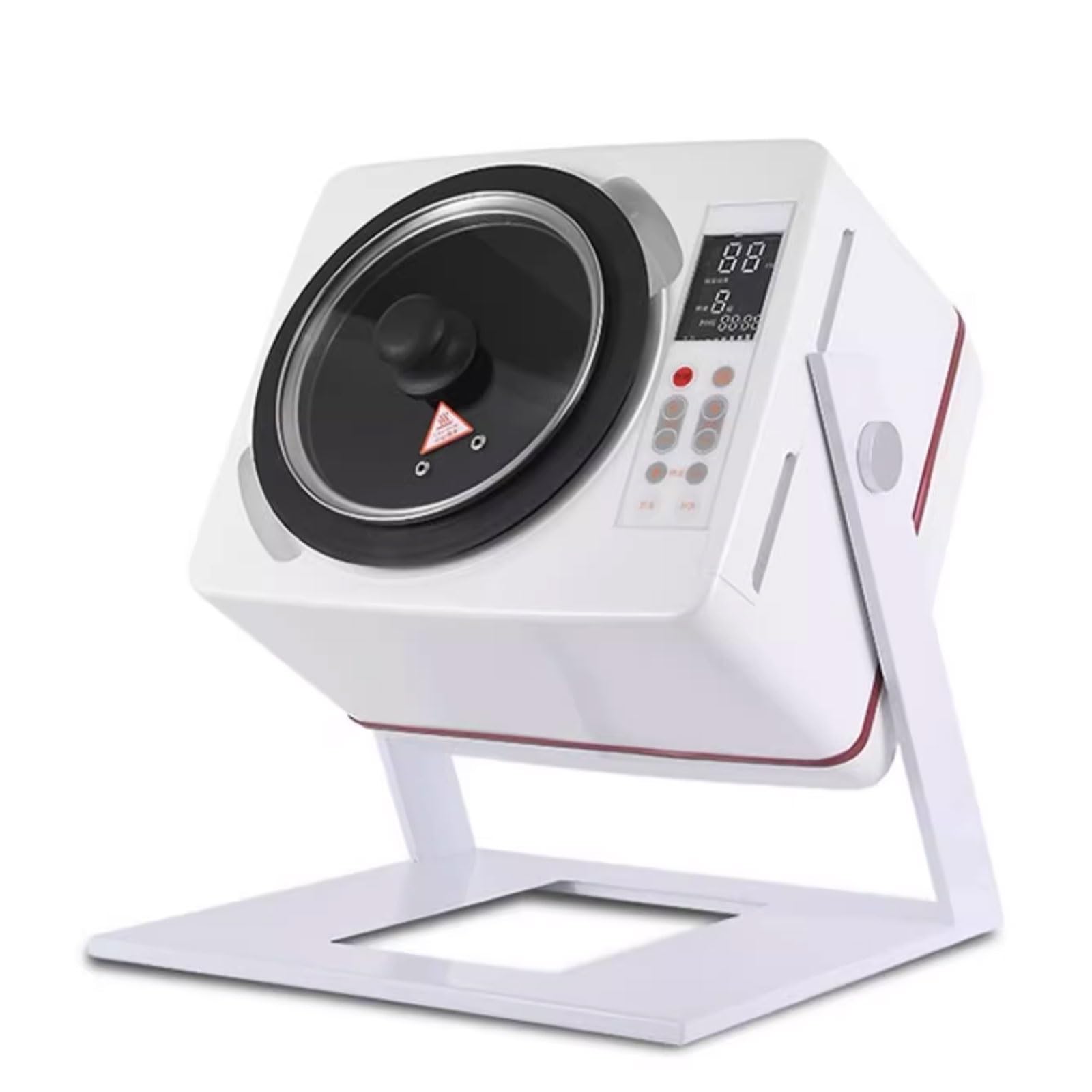 Robot De Cocina Salteado Automático 360 ​​Grados con Pantalla Táctil Se Puede Limpiar Automáticamente, Máquina Cocina Automática 6 L Sartén Antiadherente