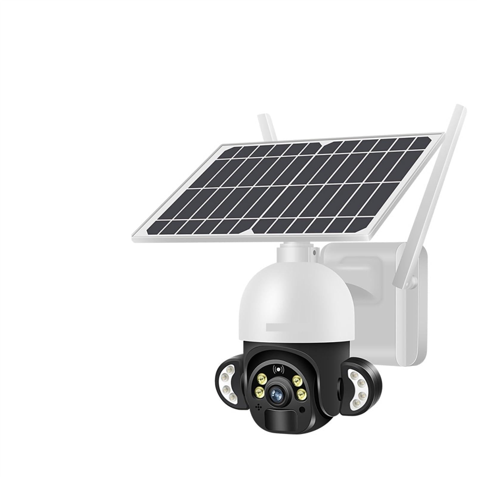 CVFRDD 4MP 4G Solar Security Camera 2K Wireless Human Detection CCTV Video Surveillance Cam Outdoor Long Standby Battery(4MP 4G Add 128G)