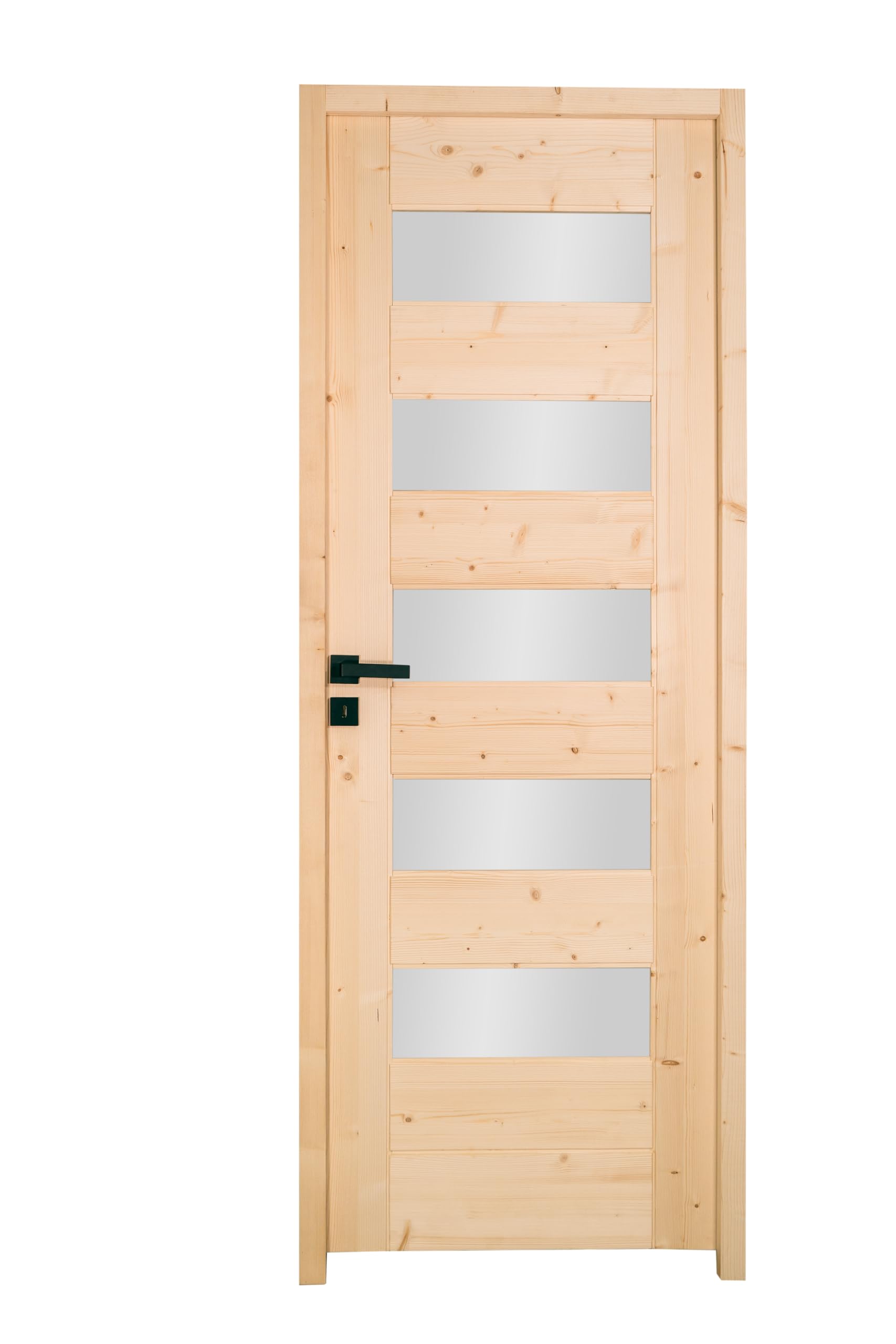 Bloc porte 5 Vitrages HORIZON bois épicéa 2040 x 730 Gauche