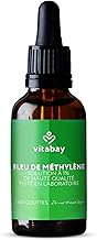 Vitabay Methylene Blue 100 ml - 1% Pure Pharmaceutical Quality - 2600 Drops High Dosage Vegan and No Additive - 99.8% Pure Methylene Blue Solution - Laboratory Verified
