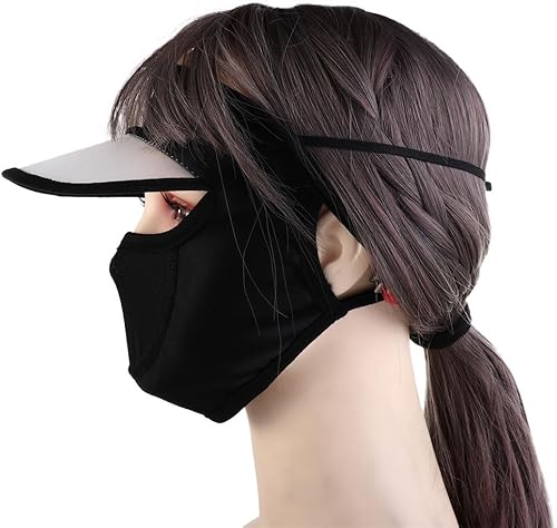 Miniatura 8 de Máscara facial de verano para mujer, protección solar, máscara de Gini, protección de los ojos, protección UV, velo, sombreros para conducir ciclismo