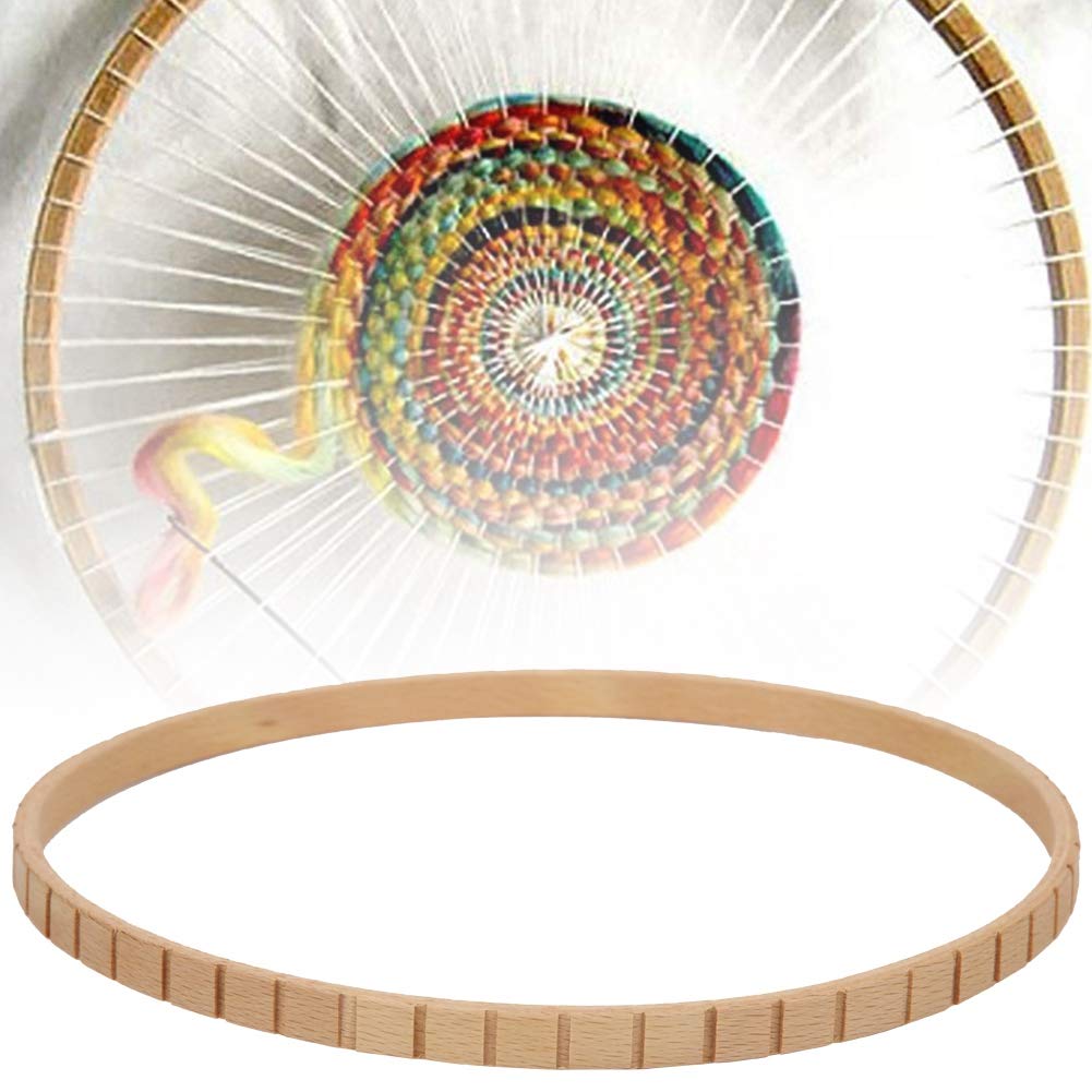 Weaving Looms for Kids, Round Knitting Looms, Wooden Looms Knitting, 7.48inch Wall Hanging Decoration Circular Knitting Looms for Beginners