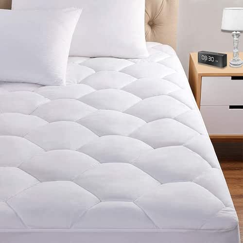 Queen Mattress Pad, 8-21" Deep Pocket Protector Ultra Soft Quilted