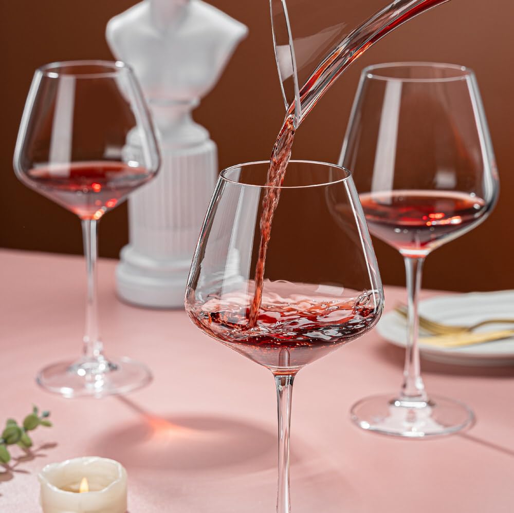 Premium Crystal Wine Goblets - Set of 6 -5