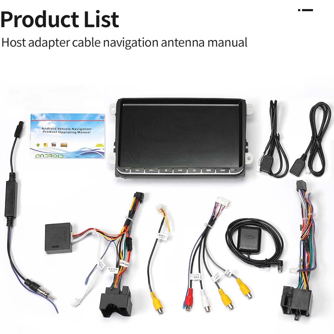 2 Din Android GPS Navigation Car Stereo Radio Media Player per B/ora Golf Polo Passat Bsh Bsh Touran