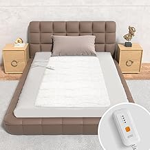 Heated Mattress Pad Mini Twin Size - Single Control Electric Mattress Pad with 4 Heat Settings & 10 Hour Auto Off, Fast Heating Bed Warmer Mattress Deep Pocket Machine Washable,31"x 55"