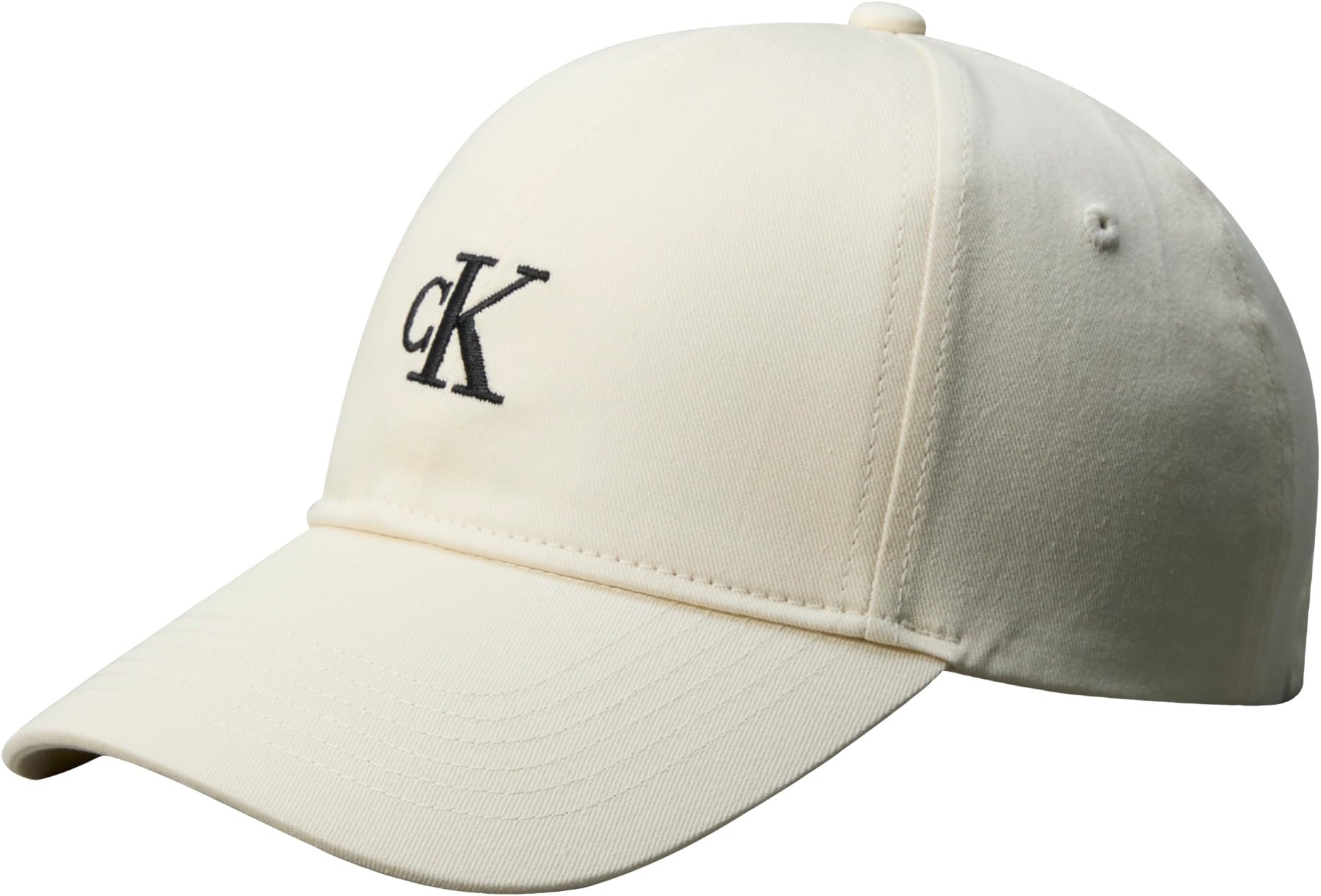 Calvin Klein Women's Monogram Embroidery Baseball Cap LV04K5024GYAE001 Cap, White, OS