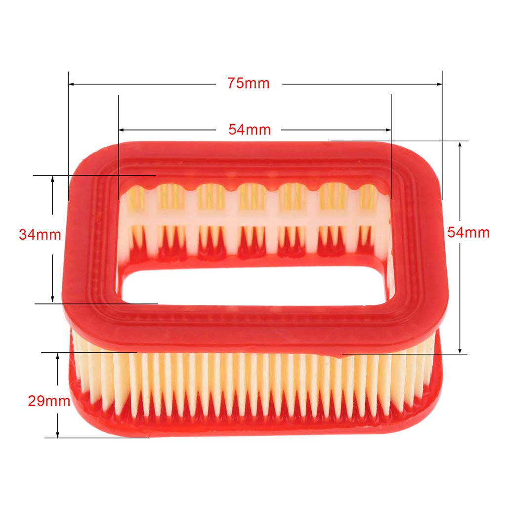 Hippotech Luftfilter Set Für Kettensäge Husqvarna 445, 450 – 5 Stück, Ersetzt 544080802