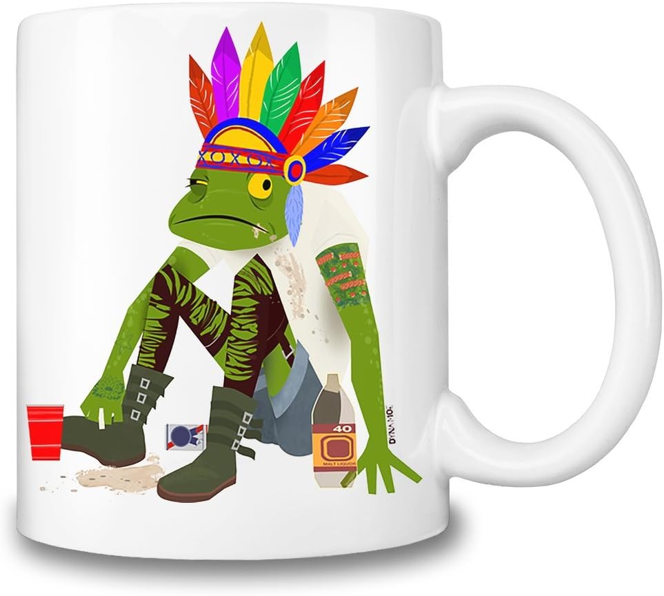 Drunk Frog Coffee Mug Ceramic Coffee Tea Beverage Kitchen Mugs By Mama Brand