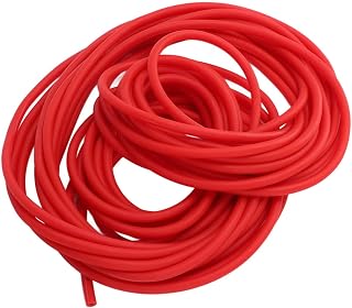 10m/32.8FT Natural Latex Rubber Tubing, Highly Elastic Slingshot Catapult Tube Speargun Band, Non-Toxic Latex Tube Rubber Hose for Outdoor Hunting/Fitness/Exercises/Sports