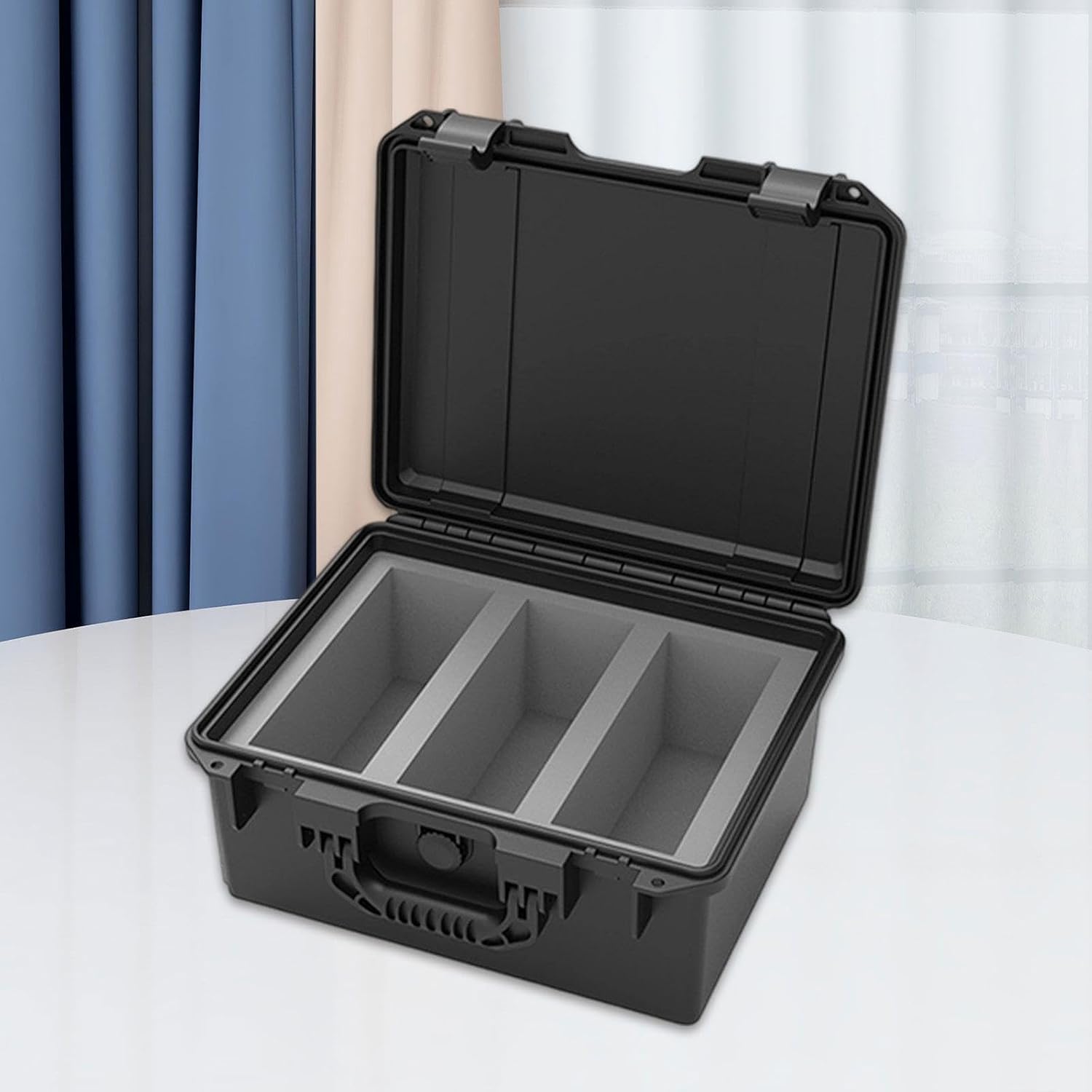 Ｔ１９３　水指　『染付　岩竹』『押小路窯　庄左ェ門』　共箱　茶道具 T193 水指 『染付 岩竹』『押小路窯 庄左ェ門』 共箱 茶道具