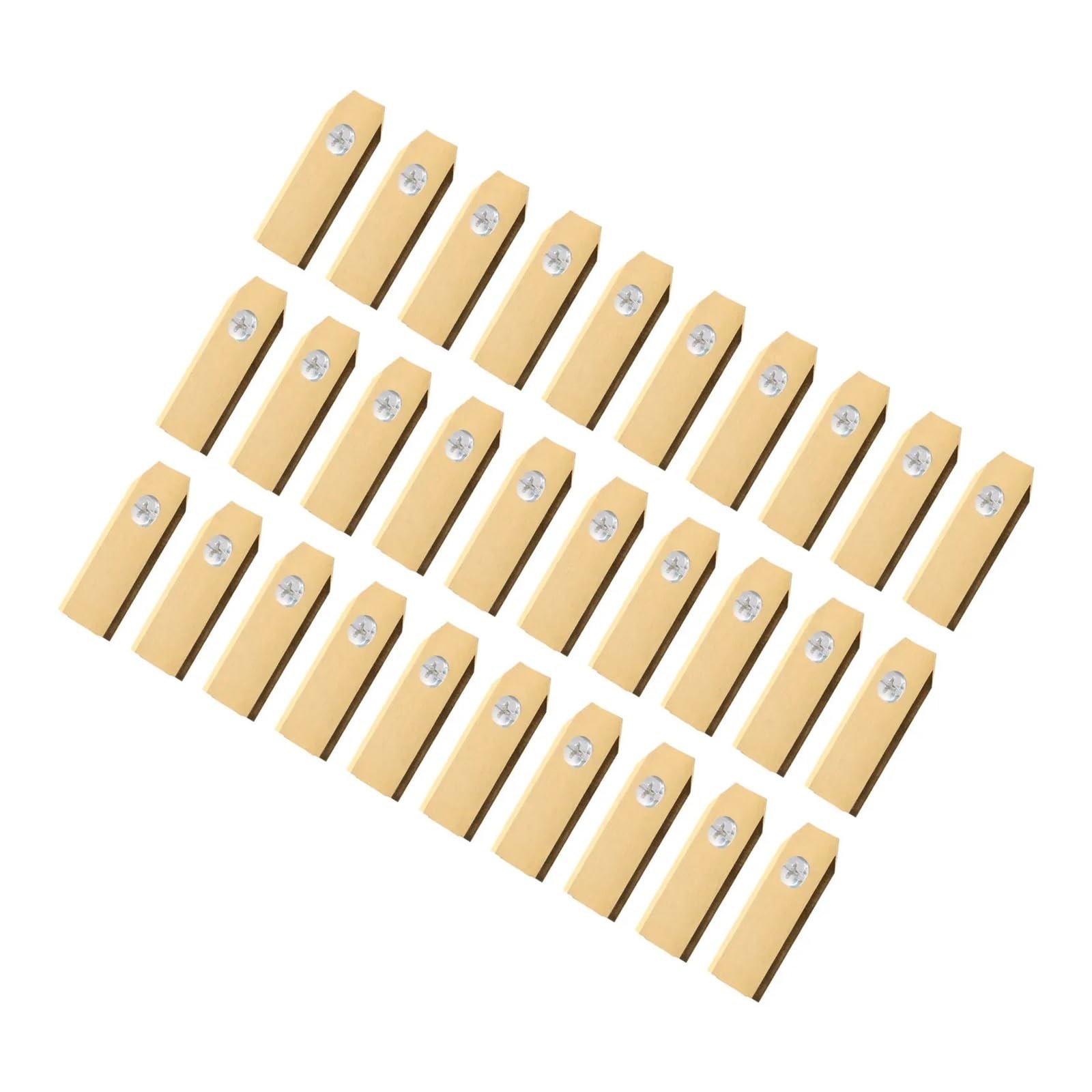 Obtenga Resultados de Corte Rendimiento Duradero con Estas Cuchillas de Acero Inoxidable de 43 mm for cortacéspedes robóticos.(30pcs Sliver)