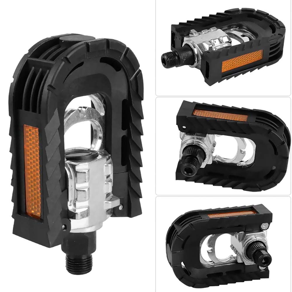 Pedale pieghevole per bicicletta con riflettori, in alluminio, per mountain bike, trekking, bici da città, accessori per biciclette
