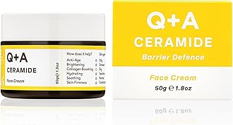 Ceramide Barrier Defence Face Cream (50g), Hydrating Moisturiser with Pineapple Ceramides, Pro Vitamin E and Squalane, Natural Face Care, Fragrance Free Skincare, Brightening Face Cream