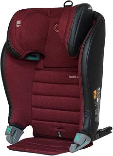 Casualplay Backfix i-size Silla de coche para niños de 3 a 12 años, de 100 a 150 cm, con isofix. Reduce el mareo. Maroon