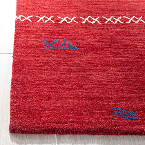 Tapete decorativo bohemio de lana 5x8 pies miniatura 5