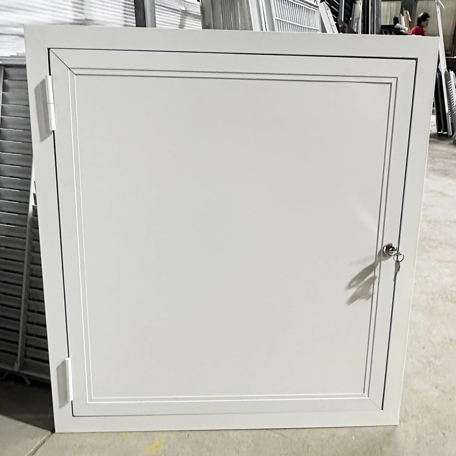 Pannello di accesso in cartongesso in metallo bianco, 50,8 x 101,6 cm, per pareti e soffitti, facile da installare, pannello di servizio, pannello da bagno e copertura per scatola dei fusibili