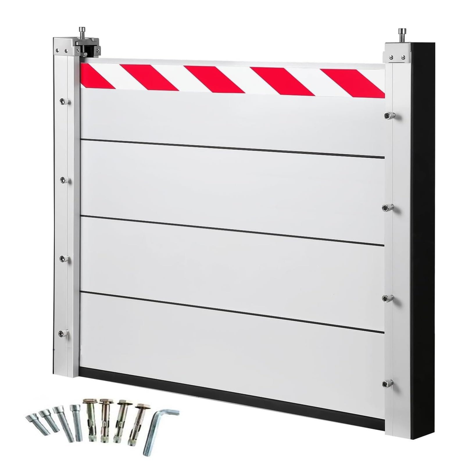 Barrière anti-inondation pour porte en aluminium renforcé et joint étanche QiuShuiDr