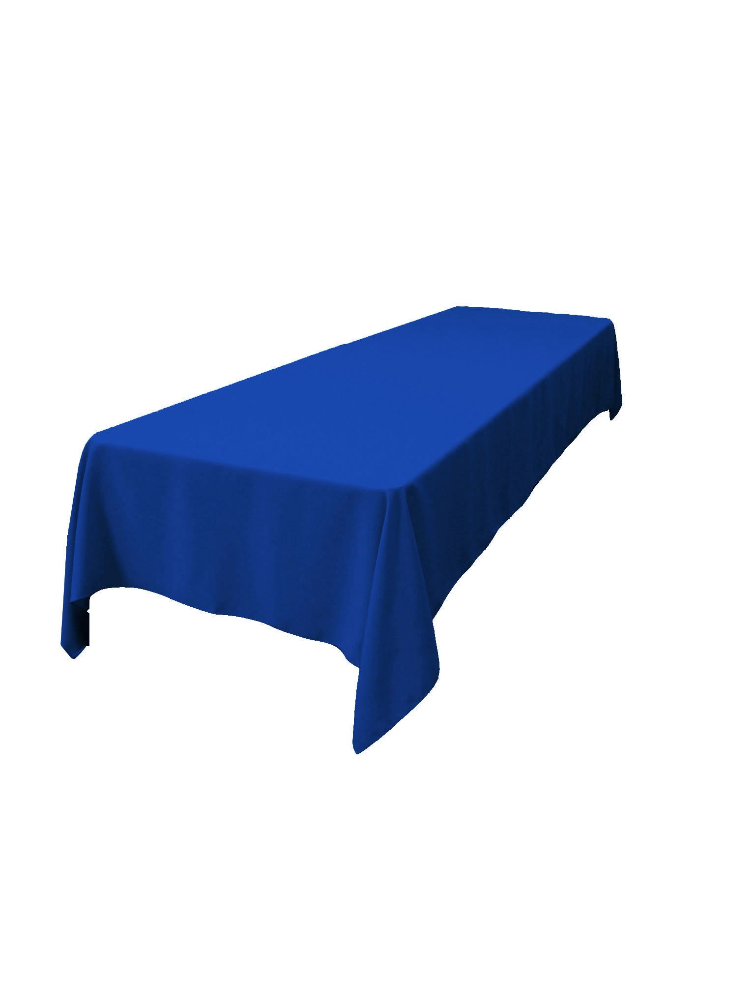 LA Linen Polyester Poplin Rectangular Tablecloth 60 by 144-Inch, Royal Blue, 152.4 x 366 x 0.04 cm