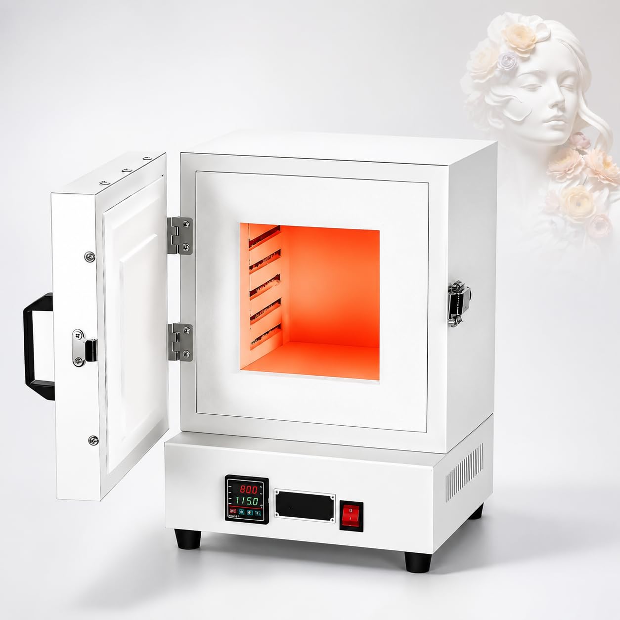 Cyfrowy Piec do Metody Wosku Traconego, Zakres 0–1150°C | Równomierne Grzanie Obwodowe, Podwójne Uszczelnienie, Cyfrowy Odczyt i Kompaktowa Komora do Wosku Traconego do Małych Serii